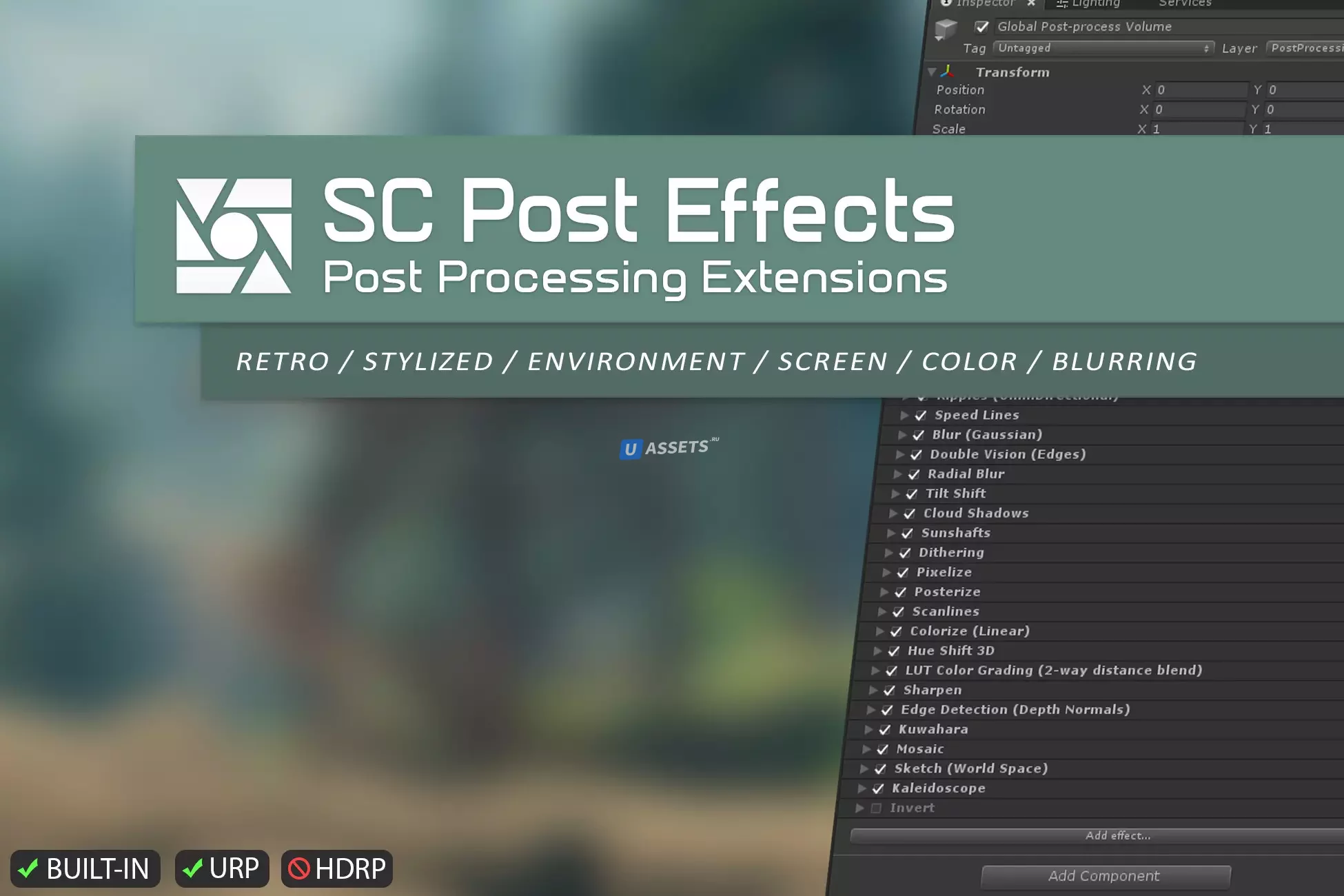 SC Post Effects Pack » UNITYHUB.PRO - бесплатные ассеты для Unity и ...